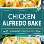 Chicken Alfredo Bake | Baked Pasta #chicken #pasta #cheese #comfortfood #dinner #fuyos