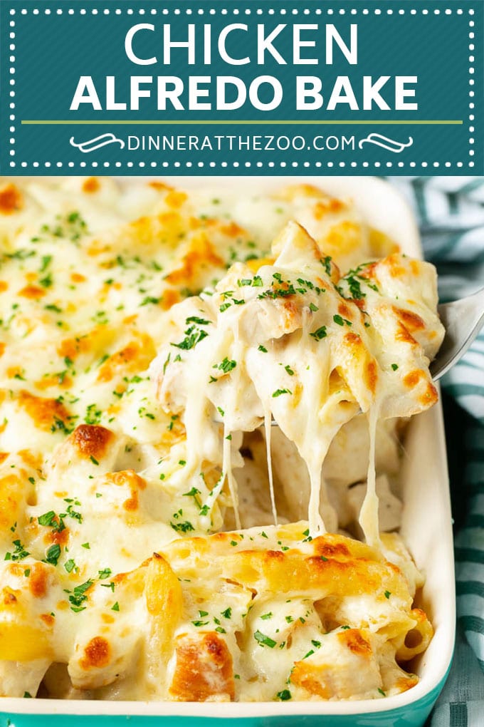 Chicken Alfredo Bake | Baked Pasta #chicken #pasta #cheese #comfortfood #dinner #fuyos