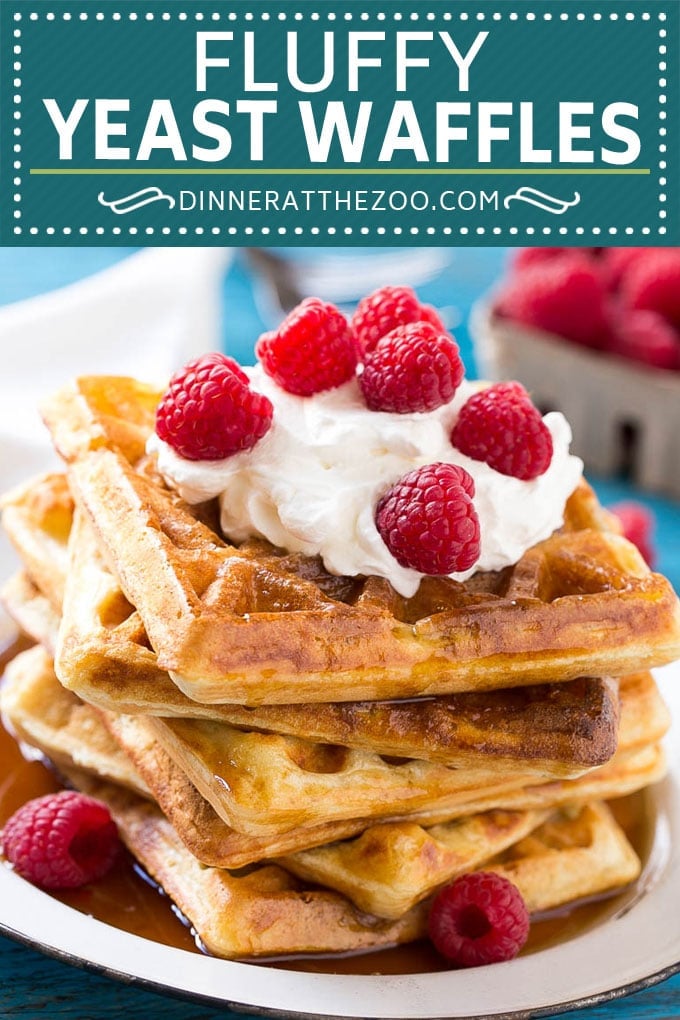 Yeast Waffles Recipe | Homemade Waffles #waffles #breakfast #brunch #fuyos