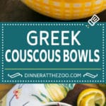 Greek Couscous Bowls #couscous #lunch #fuyos