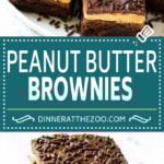 Peanut Butter Brownies Recipe | Layered Brownies | Peanut Butter Truffle Brownies #chocolate #peanutbutter #brownies #dessert #fuyos