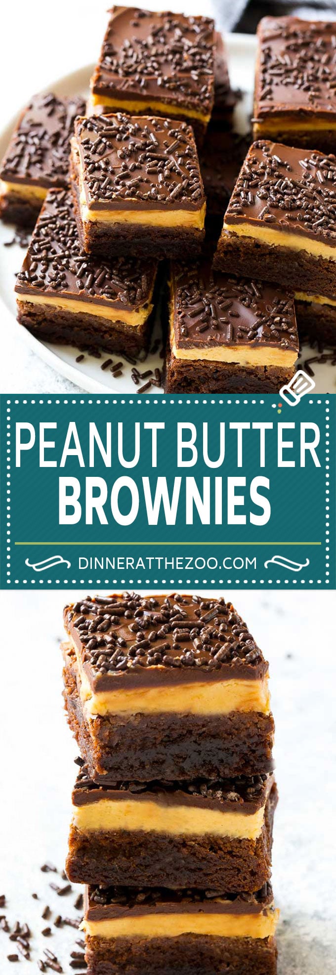 Peanut Butter Brownies Recipe | Layered Brownies | Peanut Butter Truffle Brownies #chocolate #peanutbutter #brownies #dessert #fuyos