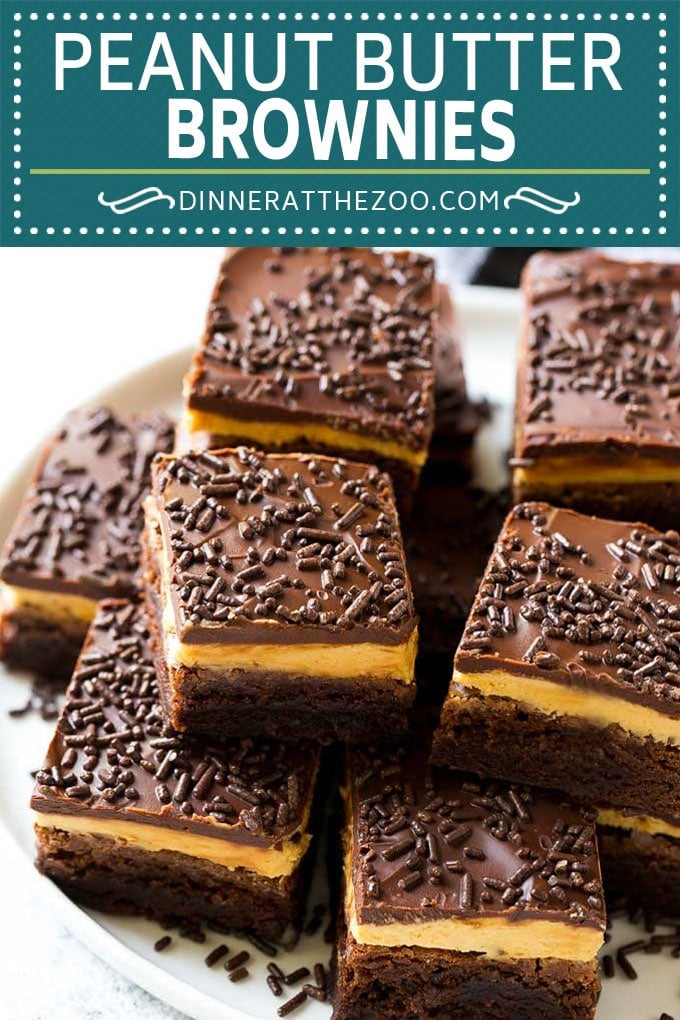 Peanut Butter Brownies Recipe | Layered Brownies | Peanut Butter Truffle Brownies #chocolate #peanutbutter #brownies #dessert #fuyos
