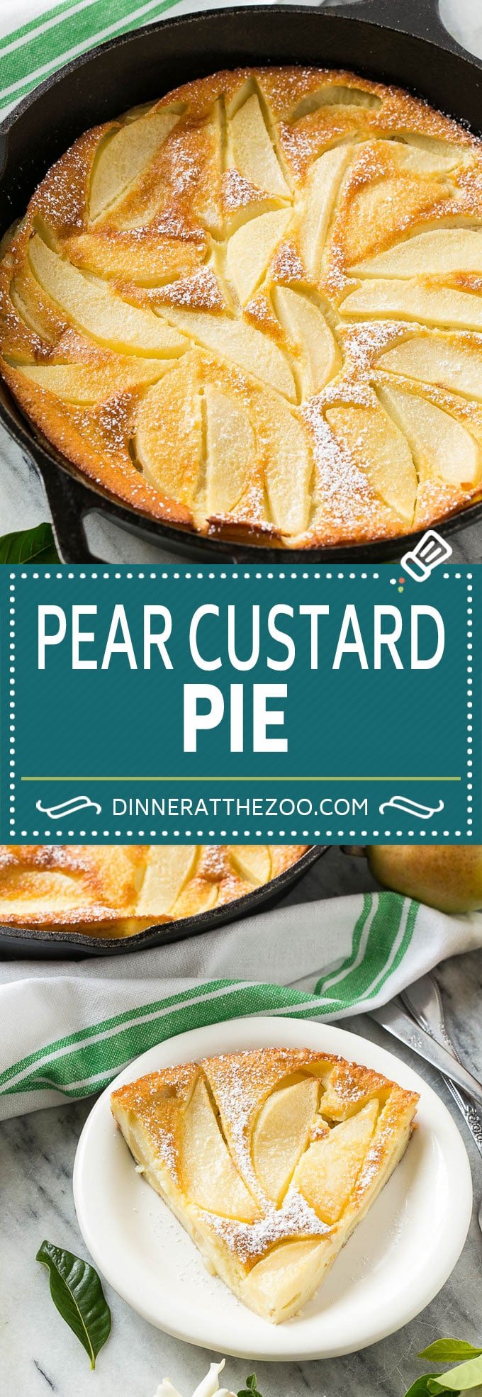 Pear Custard Pie Recipe | Pear Pie #pears #fall #pie #dessert #fuyos
