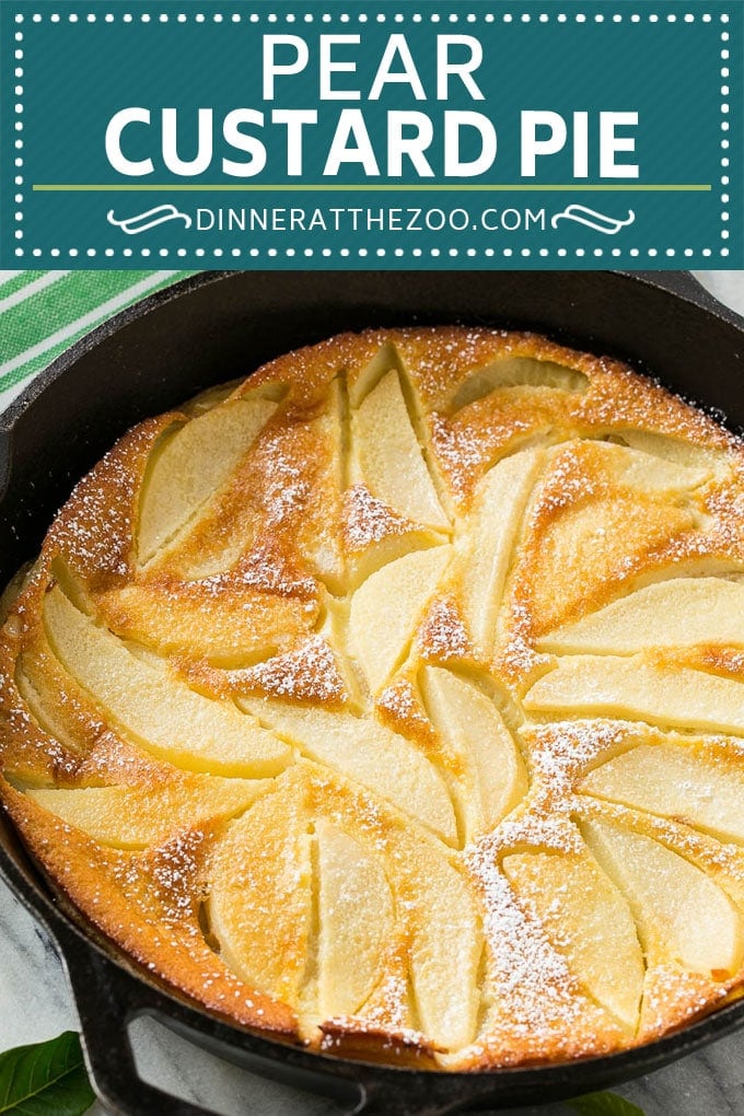 Pear Custard Pie Recipe | Pear Pie #pears #fall #pie #dessert #fuyos