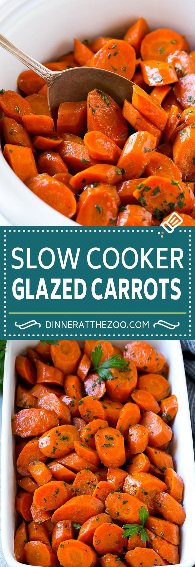 Slow Cooker Glazed Carrots Recipe | Brown Sugar Glazed Carrots | Slow Cooker Carrots #carrots #sidedish #slowcooker #crockpot #fuyos