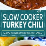 Slow Cooker Turkey Chili Recipe | Crockpot Chili | Turkey Chili | Chili With Beans Recipe | Healthy Chili Recipe #turkey #chili #beans #soup #slowcooker #crockpot #fuyos
