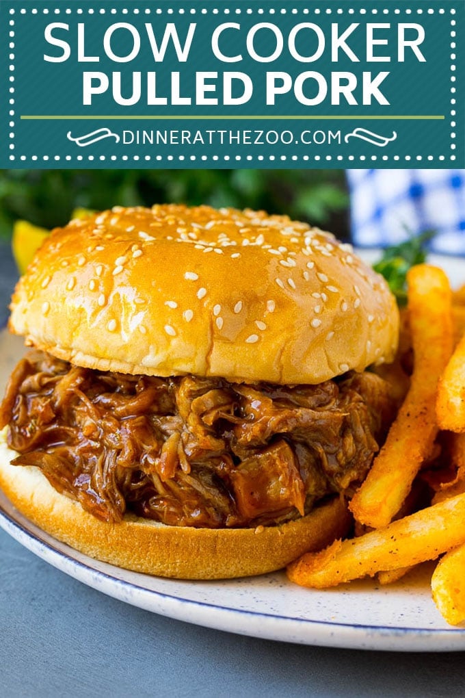 Slow Cooker Pulled Pork Recipe | Crock Pot Pulled Pork #pork #pulledpork #crockpot #slowcooker #dinner #fuyos