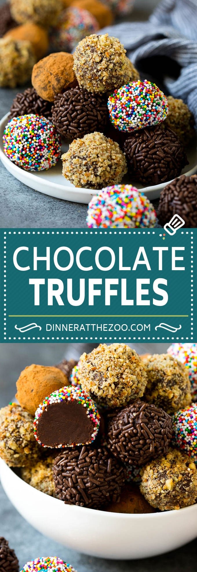 Chocolate Truffles Recipe | Homemade Candy #candy #truffles #chocolate #dessert #sprinkles #fuyos