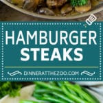 Hamburger Steaks with Mushroom Gravy Recipe | Salisbury Steak #hamburger #groundbeef #mushrooms #gravy #dinner #fuyos