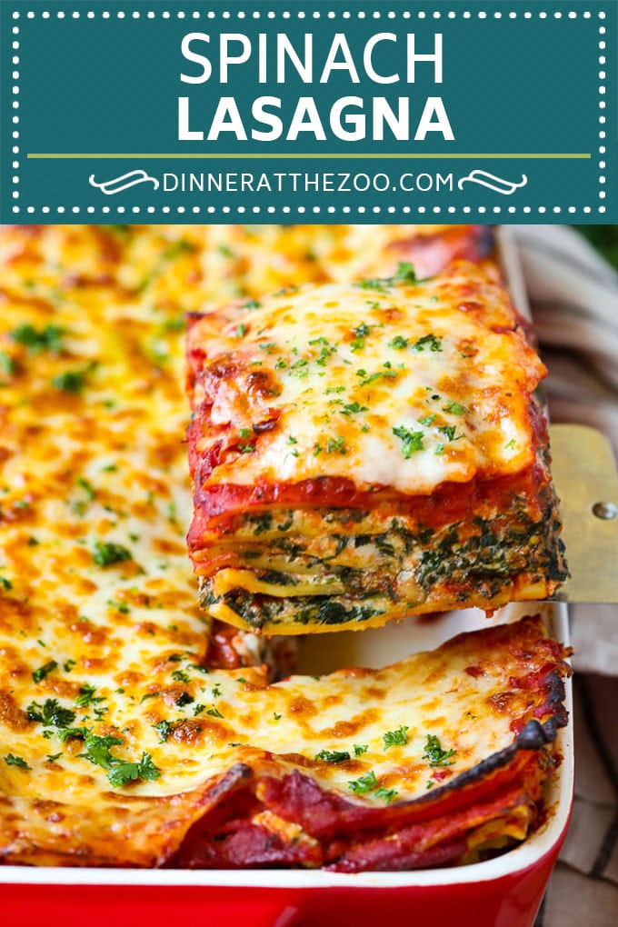 Spinach Lasagna Recipe | Vegetarian Lasagna #lasagna #spinach #cheese #pasta #italianfood #dinner #fuyos