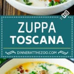 Zuppa Toscana Recipe | Sausage and Potato Soup #soup #sausage #bacon #potato #kale #italianfood #dinner #fuyos