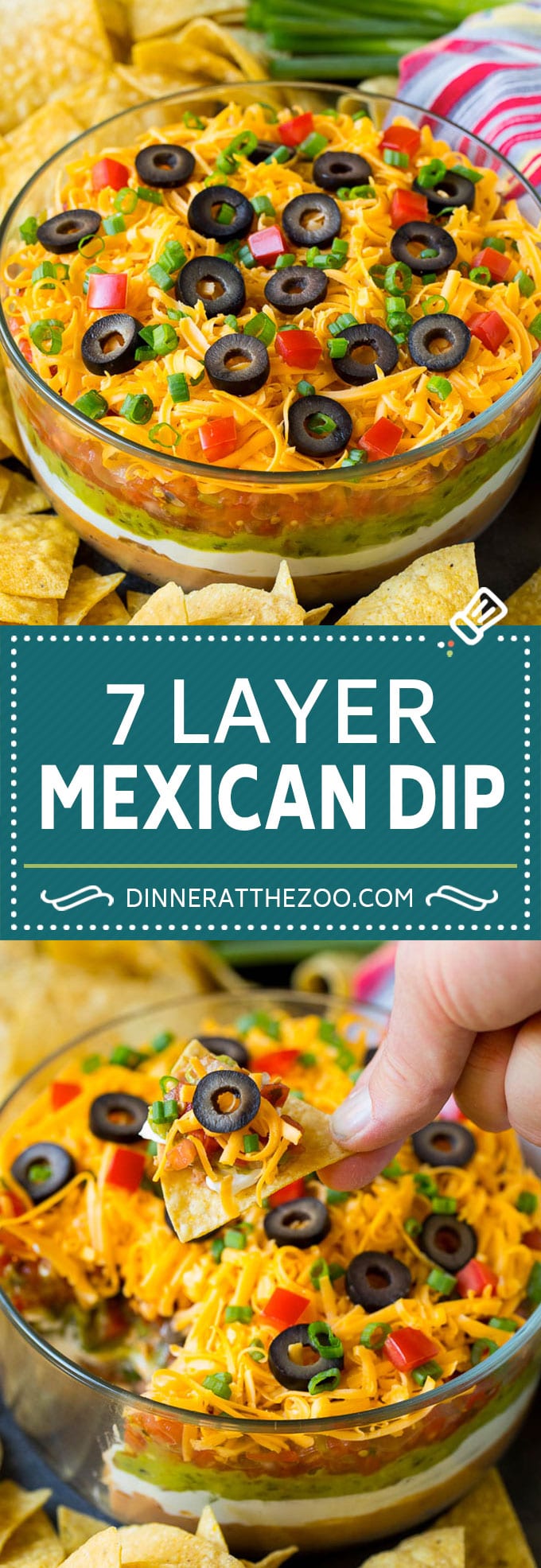 7 Layer Dip Recipe | Mexican Dip #beans #dip #appetizer #avocado #salsa #fuyos