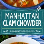 Manhattan Clam Chowder Recipe | Red Clam Chowder #chowder #soup #seafood #clams #bacon #dinner #fuyos