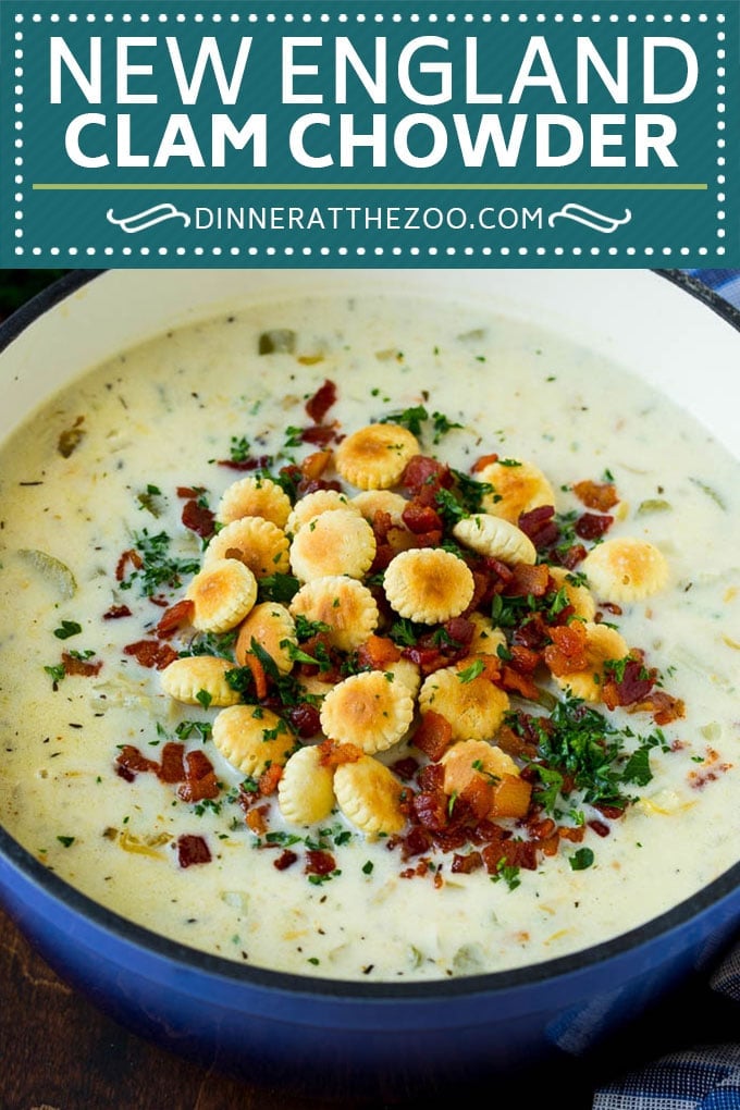 New England Clam Chowder Recipe | White Clam Chowder #chowder #soup #seafood #clams #bacon #dinner #fuyos