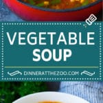 Vegetable Soup Recipe #soup #vegetable #vegetarian #vegan #dinner #healthy #fuyos #glutenfree
