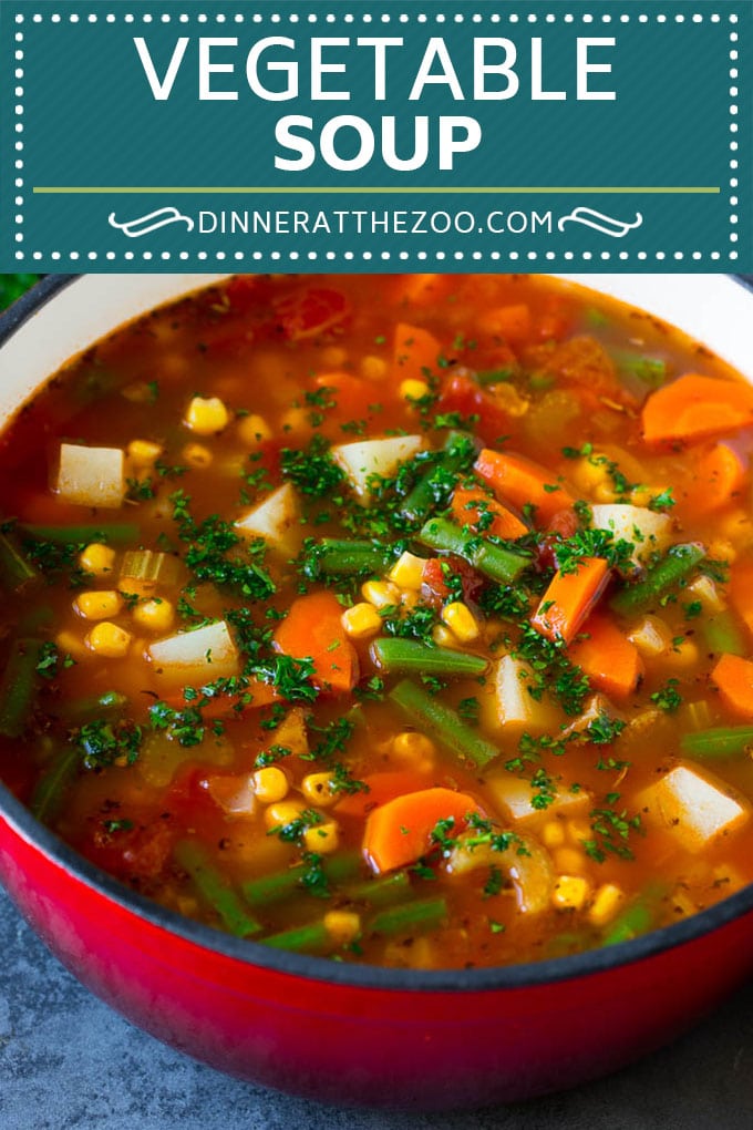Vegetable Soup Recipe #soup #vegetable #vegetarian #vegan #dinner #healthy #fuyos #glutenfree