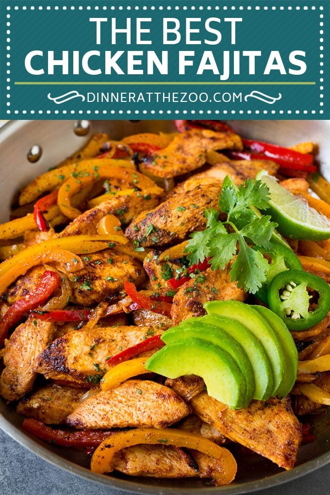 Chicken Fajitas Recipe #chicken #fajitas #peppers #dinner #fuyos #lowcarb