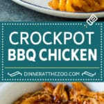 Crockpot BBQ Chicken Recipe | Barbecue Chicken #chicken #bbq #slowcooker #crockpot #dinner #fuyos
