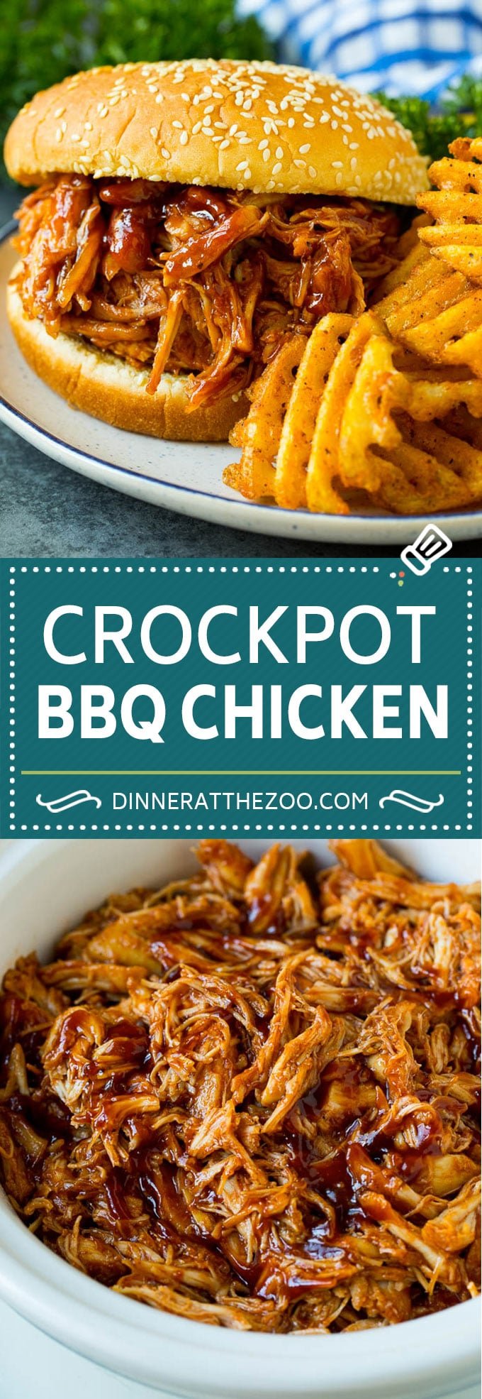Crockpot BBQ Chicken Recipe | Barbecue Chicken #chicken #bbq #slowcooker #crockpot #dinner #fuyos