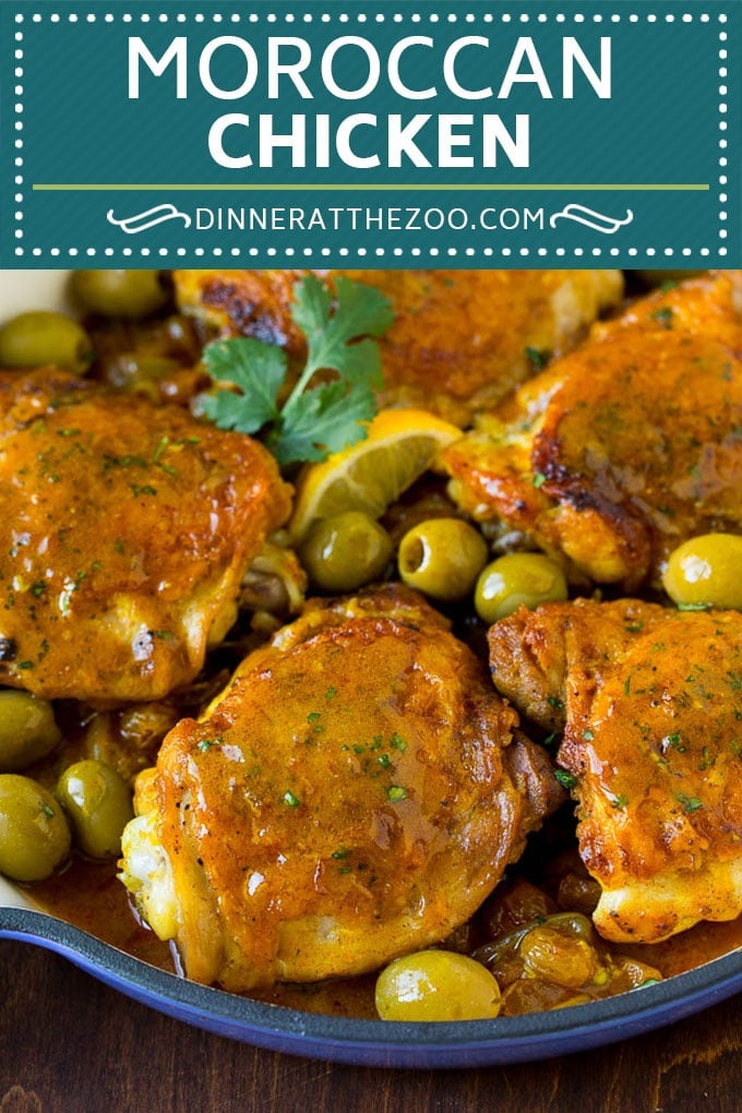 Moroccan Chicken Recipe #chicken #dinner #olives #fuyos