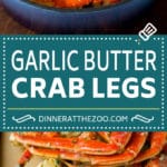 Crab Legs with Garlic Butter #crab #seafood #dinner #lowcarb #fuyos
