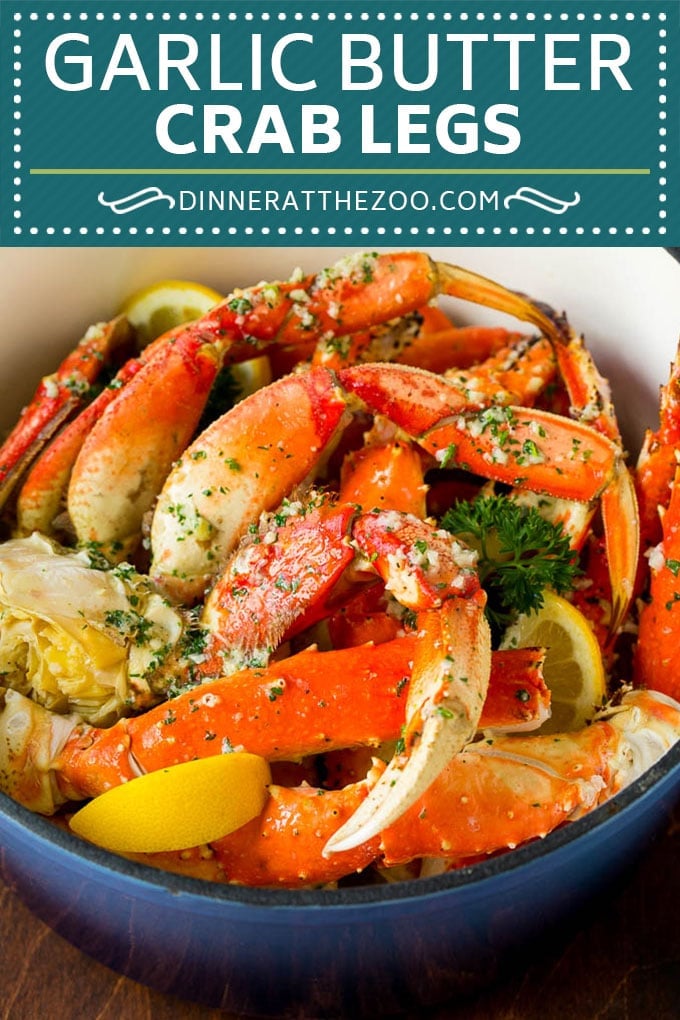 Crab Legs with Garlic Butter #crab #seafood #dinner #lowcarb #fuyos