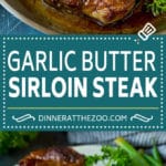 Sirloin Steak with Garlic Butter #steak #beef #dinner #fuyos