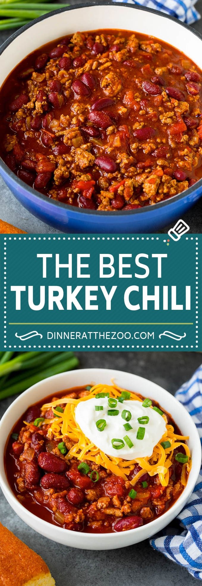 Turkey Chili Recipe #turkey #chili #dinner #fuyos