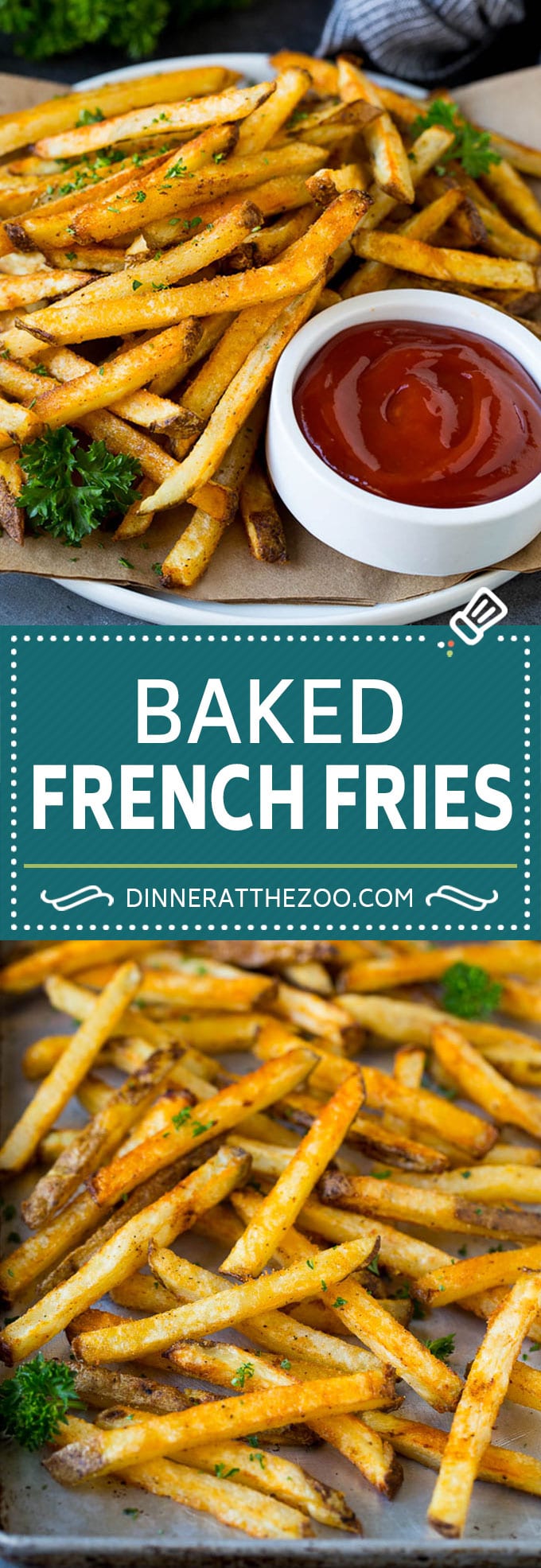 Baked French Fries Recipe #potatoes #fries #dinner #fuyos