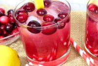 Quick 3 Ingredient Cranberry Lemon Vodka Refresher