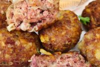 Reuben Meatballs Air Fryer or Oven Crispy Comfort