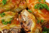 Savory Air Fryer Cabbage Rolls with Sausage and Rice