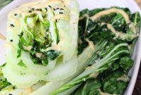 Crispy Air Fryer Bok Choy with Sesame Ginger Garlic