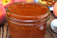 Whiskey Peach BBQ Sauce Homemade Microwave Ready