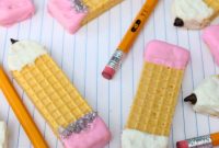 Pencil Wafer Cookies Perfect for Back to School Fun