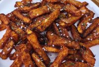Golden Air Fried Butternut Squash Sticks