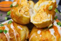 Game Day Air Fryer Buffalo Chicken Bombs