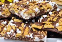 No Bake Golden Graham Smores Bark