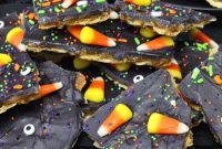 No Bake Halloween Saltine Crack Toffee