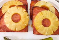 Simple Air Fryer Ham Steak with Pineapple
