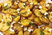 Crispy Air Fryer Greek Lemon Potatoes