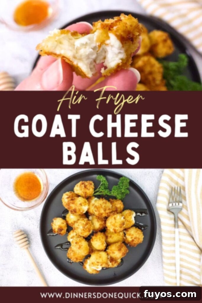 Air Fryer Goat Cheese Balls Crunchy Creamy Delight 16 air fryer goat cheese balls recipe dinners done quick pinterest