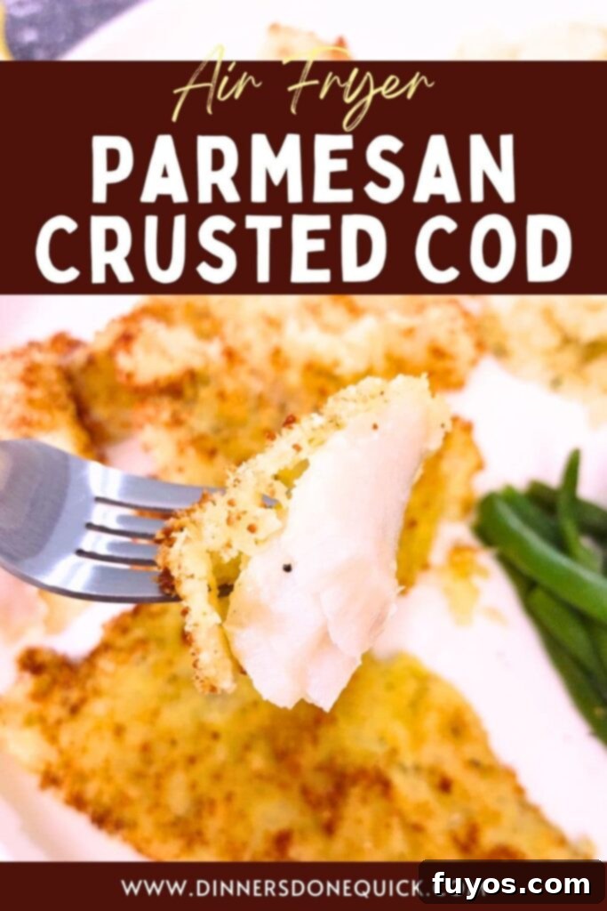 Air Fryer Crispy Parmesan Cod 15 parmesan crusted cod in the air fryer recipe dinners done quick pinterest