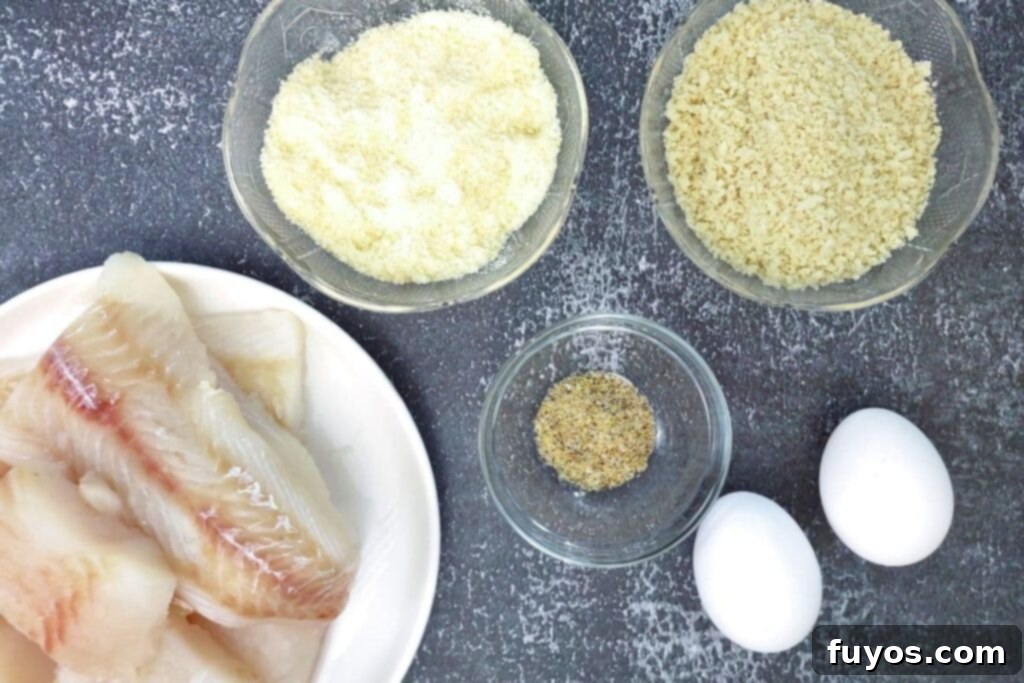 Air Fryer Crispy Parmesan Cod 4 ingredients to make parmesan crusted cod fillets in the air fryer