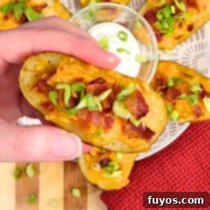 The Best Air Fryer Potato Skins 11 Homemade potato skins in the air fryer recipe featured image