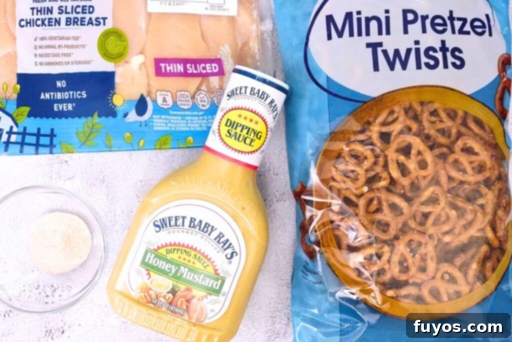 air fryer pretzel crusted chicken ingredients