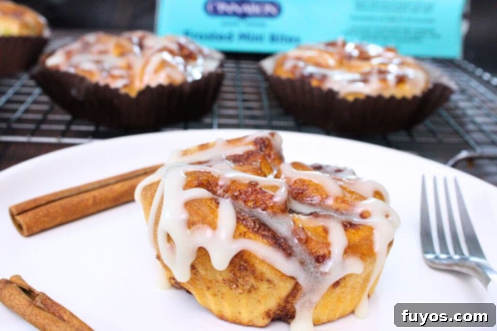 Air Fryer Cinnabon Mini Bites: Fast, Sweet, Pure Indulgence 8 air fryer cinnabon mini bite on a plate with two more in the background