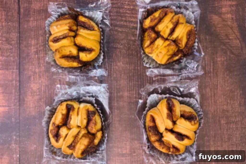 Air Fryer Cinnabon Mini Bites: Fast, Sweet, Pure Indulgence 5 remove cinnabon mini bites from packaging but keep in muffin wrapper