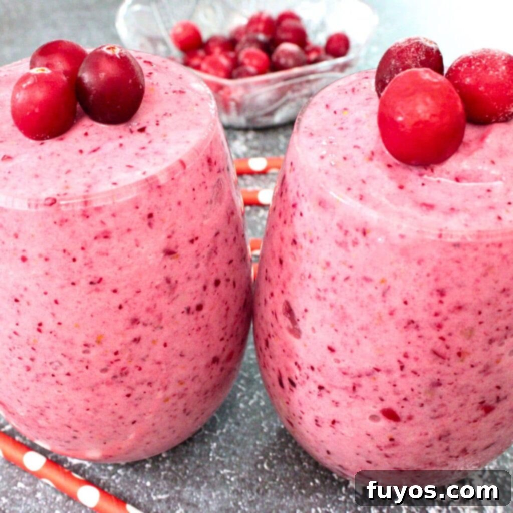 cranberry banana smoothie recipe dinners done quick featured image